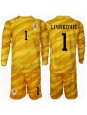 Kroatien Dominik Livakovic #1 Torwart Heimtrikotsatz für Kinder EM 2024 Langarm (+ Kurze Hosen)